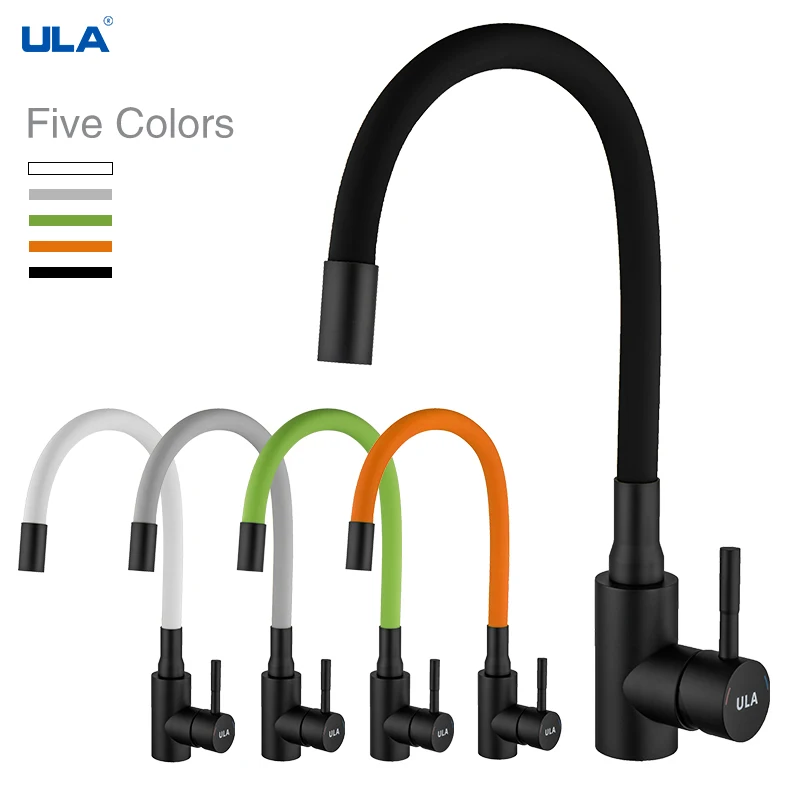 ULA bec Flexible robinet de cuisine en acier inoxydable mitigeur de cuisine chaud froid pour évier de cuisine robinet de cuisine buse mélangeur d'évier