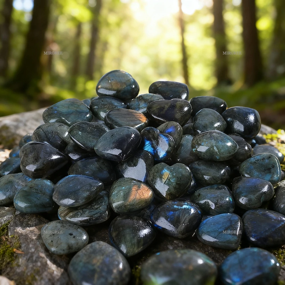 2 Stück länglicher polierter Stein – eine ideale Wahl für Heilung, Meditation, Heimdekoration und Chakra-Heilung Image