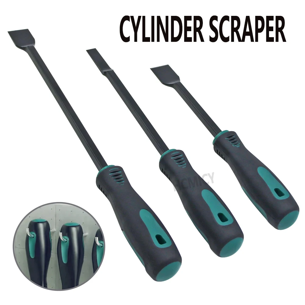 1/3 stücke Zylinder schaber rand trimmen reinigung zylinder dichtstoff öl schmutz schaufel auto wartung reinigung boden reinigung messer Image
