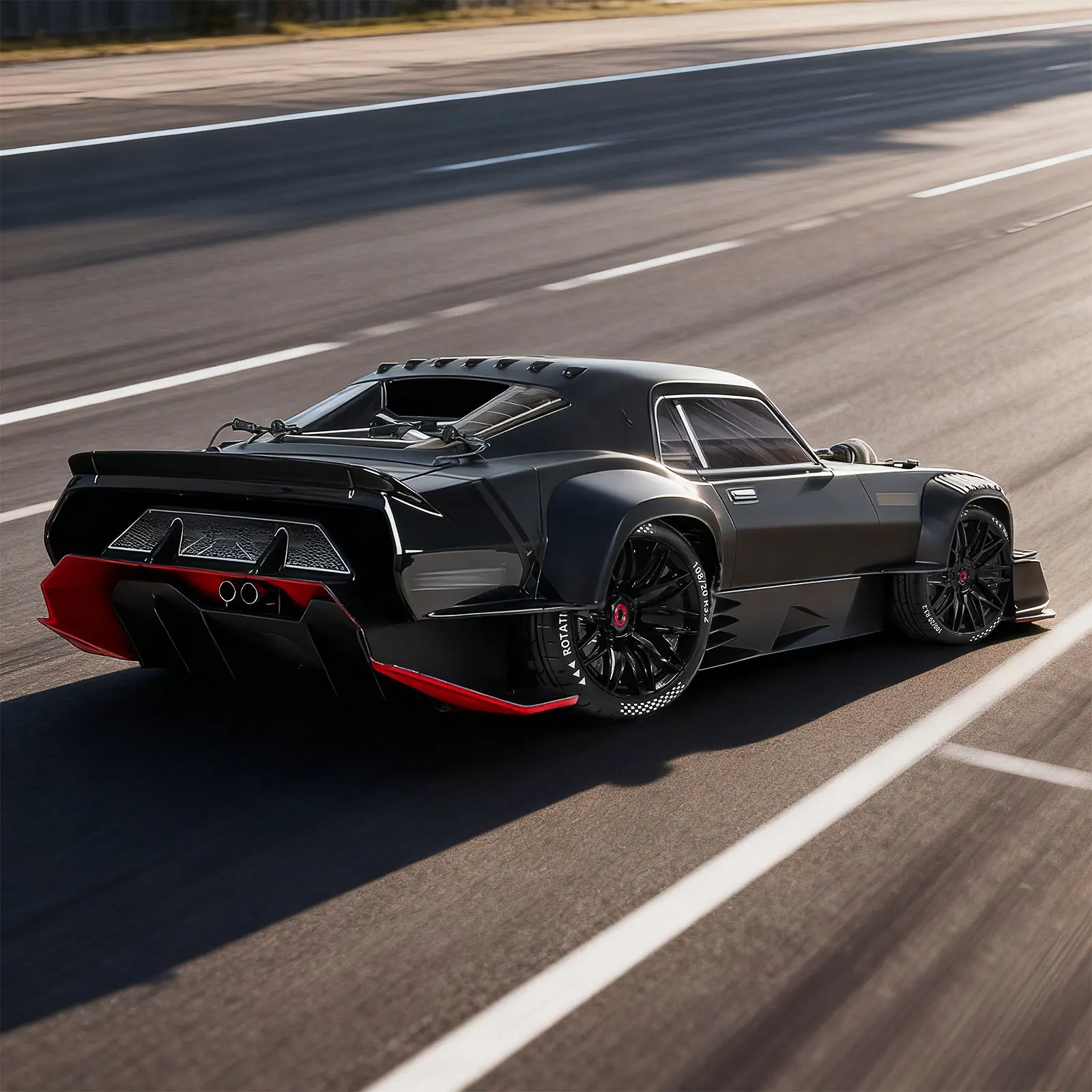 Upgrade-Set mit unterschiedlich großen RC-Reifen, 2 Stück vorne, 2 Stück hinten, für 1/7 ARRMA Felony Infraction 6S, passend für FS Racing Mustang GT 17mm Sechskant-Rad