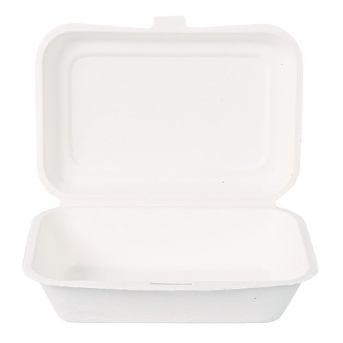Bio Lunchbox aus Zuckerrohr, 17 x 12,5 x 4,9 cm, 10 x 50 Stück Image