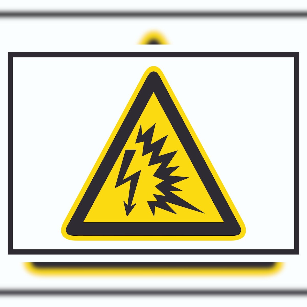HB-Druck Achtung Lichtbogen Symbol A5 (148x210mm) Schild Image
