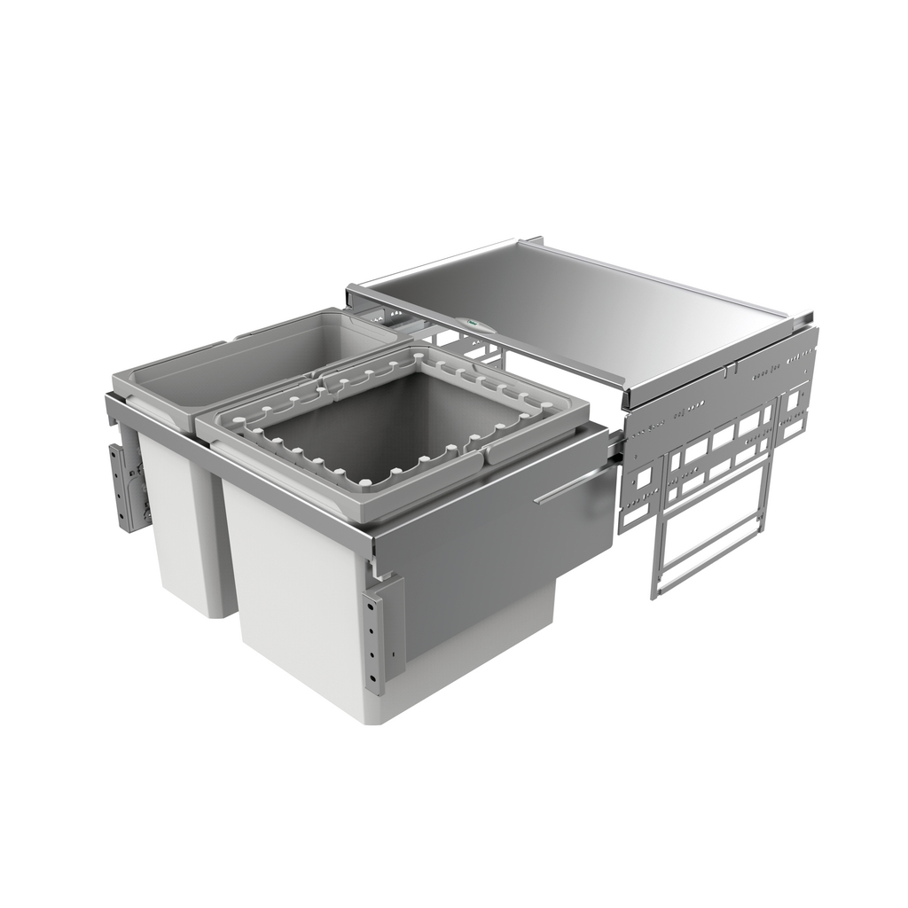 NABER GmbH Naber Cox base 35/600-2 Abfallsystem Frontauszug Vollauszug, 1x16 /1x29 l., 60cm Image