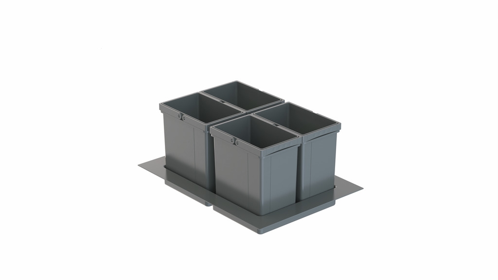 NABER GmbH Naber WESCO® Pullboy Versa 265 K/600-4, Abfallsammelsystem, oriongrau, H 265 mm Image