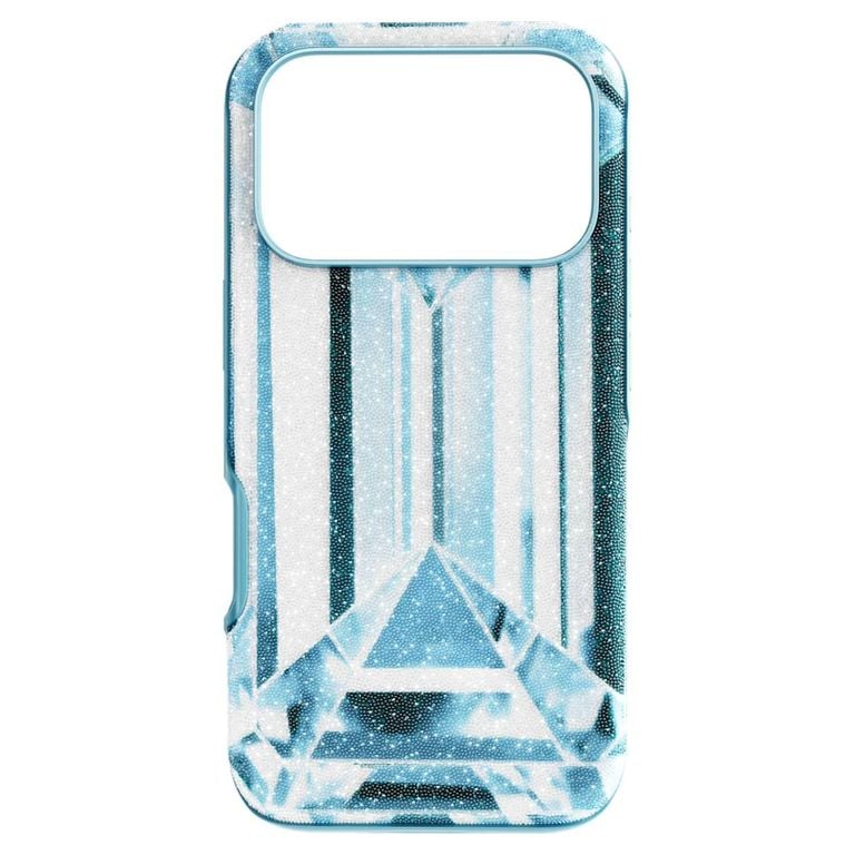 High Smartphone Case, Crystal Effect, Iphone 17 Pro - Blue - Swarovski Cases