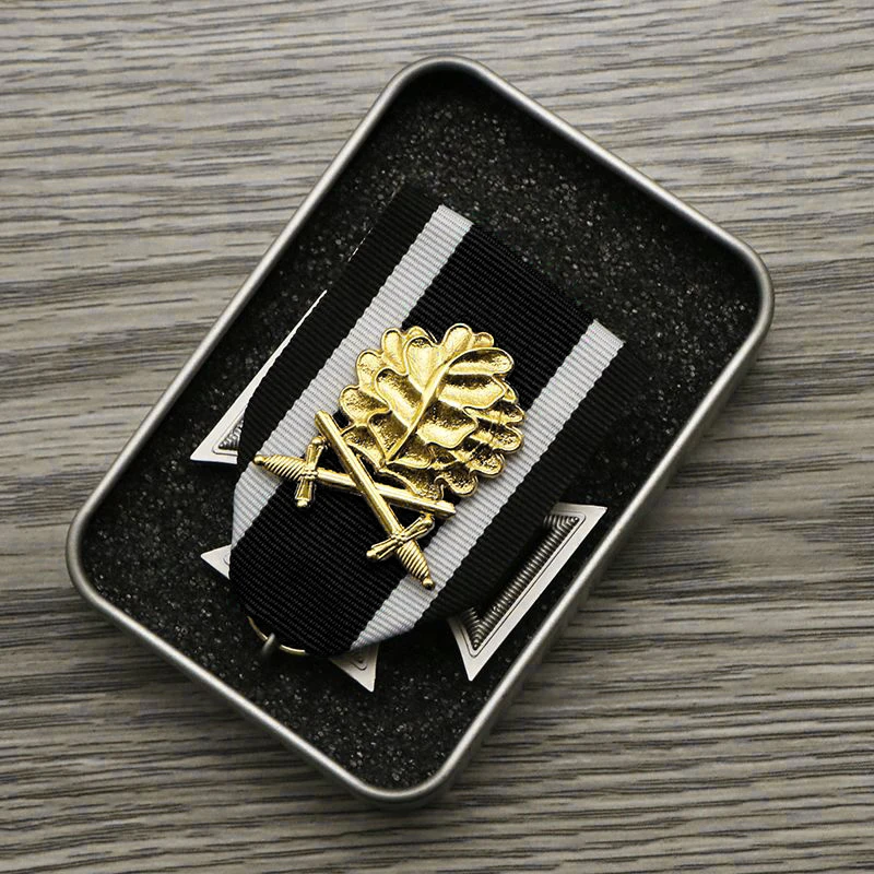 1914 Version Preußen Deutschland Eisernes Kreuz 43 mm weiß schwarz Band Abzeichen Ritter Eichenblatt Medaille Gedenknadel Stil Handwerk Image