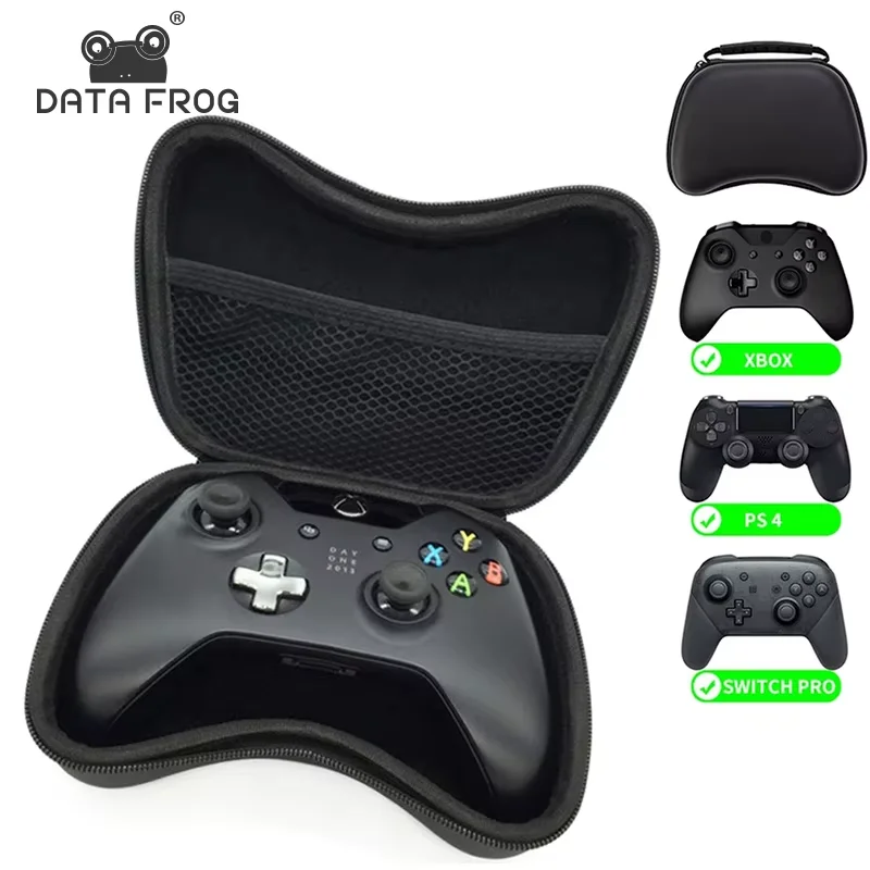 Data Frog EVA Protect Case für PS4 Gamepad Travel Carry Tragbare Tasche für Xbox One Controller Kompatibel mit Switch Pro/PS3