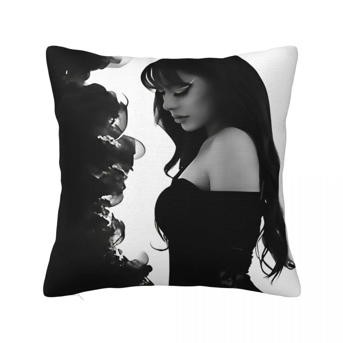 Ayliva Pop-Sänger-Musik, quadratische Kissenbezüge, Kissenbezug, toller Kissenbezug mit Reißverschluss für Bett, 40 x 40 cm Image