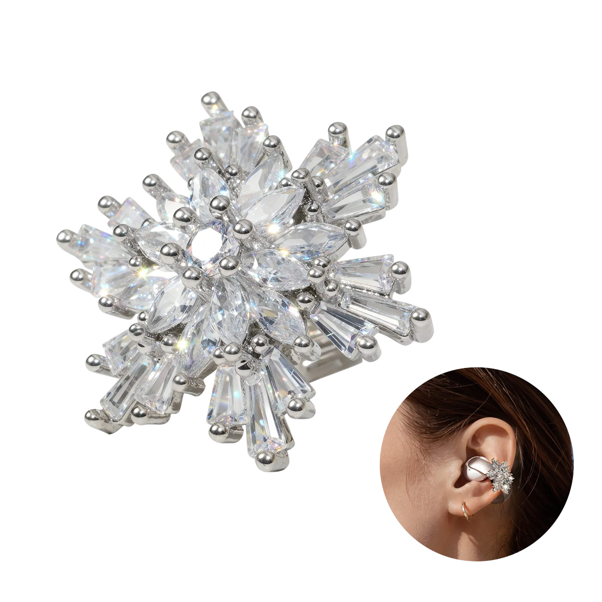 Stylish Snowflake Accessory | Exclusive Design for soundcore AeroClip