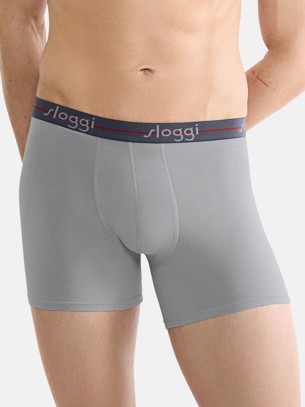 sloggi Long Short Herren grau, M Image