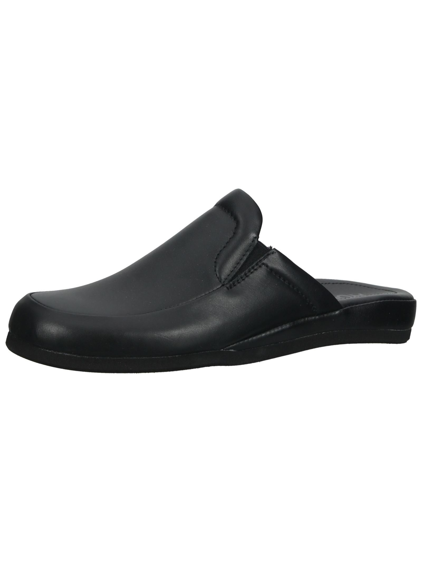 Hausschuh ROHDE "Rohde Hausschuhe Leder", Herren, Gr. 40, schwarz, Leder, Schuhe Hausschuh