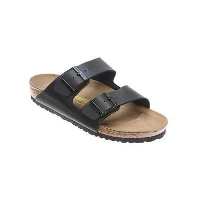 Birkenstock Arizona Synthetic Men's Low Slide Sandals, Black