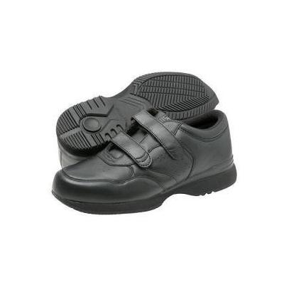 Propet Life Walker Strap Men's Hook and Loop Shoes - Black