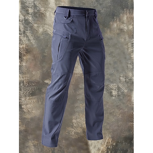 Herren Cargo-Hosen Hose Taktische Hose Mehrere Taschen Einfarbig Winddicht tragbar Outdoor Täglich Campen und Wandern Streetwear Stilvoll Blau Armeegrün Image