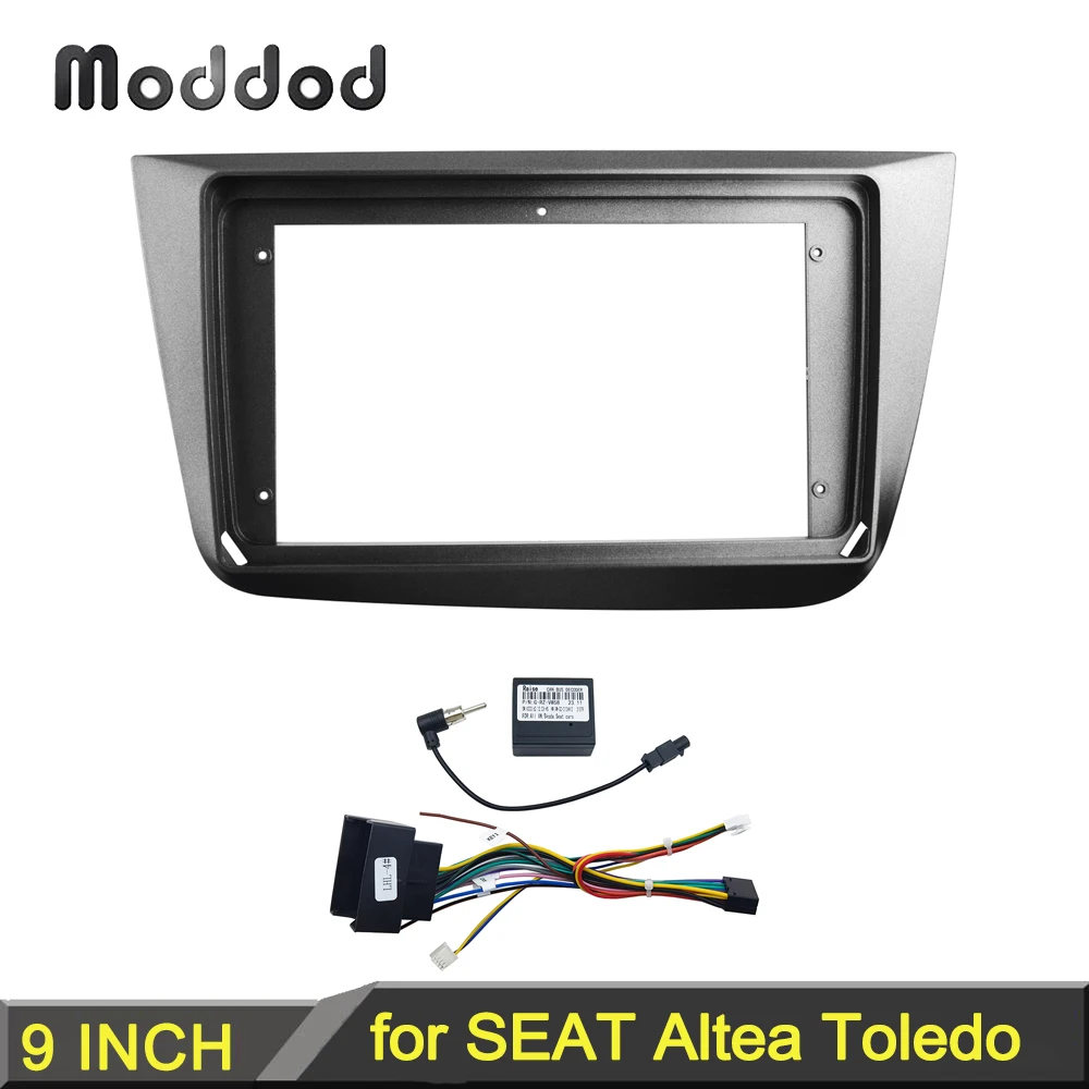 9 INCH Radio Rahmen für SEAT ALTEA 2004-2015 Dash Mount Kit Stereo GPS DVD Player Installieren Panel Android adapter Abdeckung Fascia Image