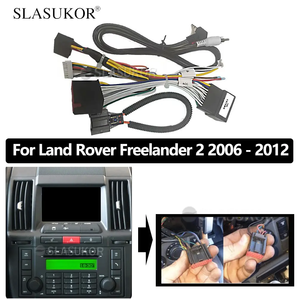 16-poliges Android-Radio für Land Rover Freelander 2 lr2 2013-2017 Stromkabel Kabelbaum 2din Auto Stereo DVD Multimedia Kabel