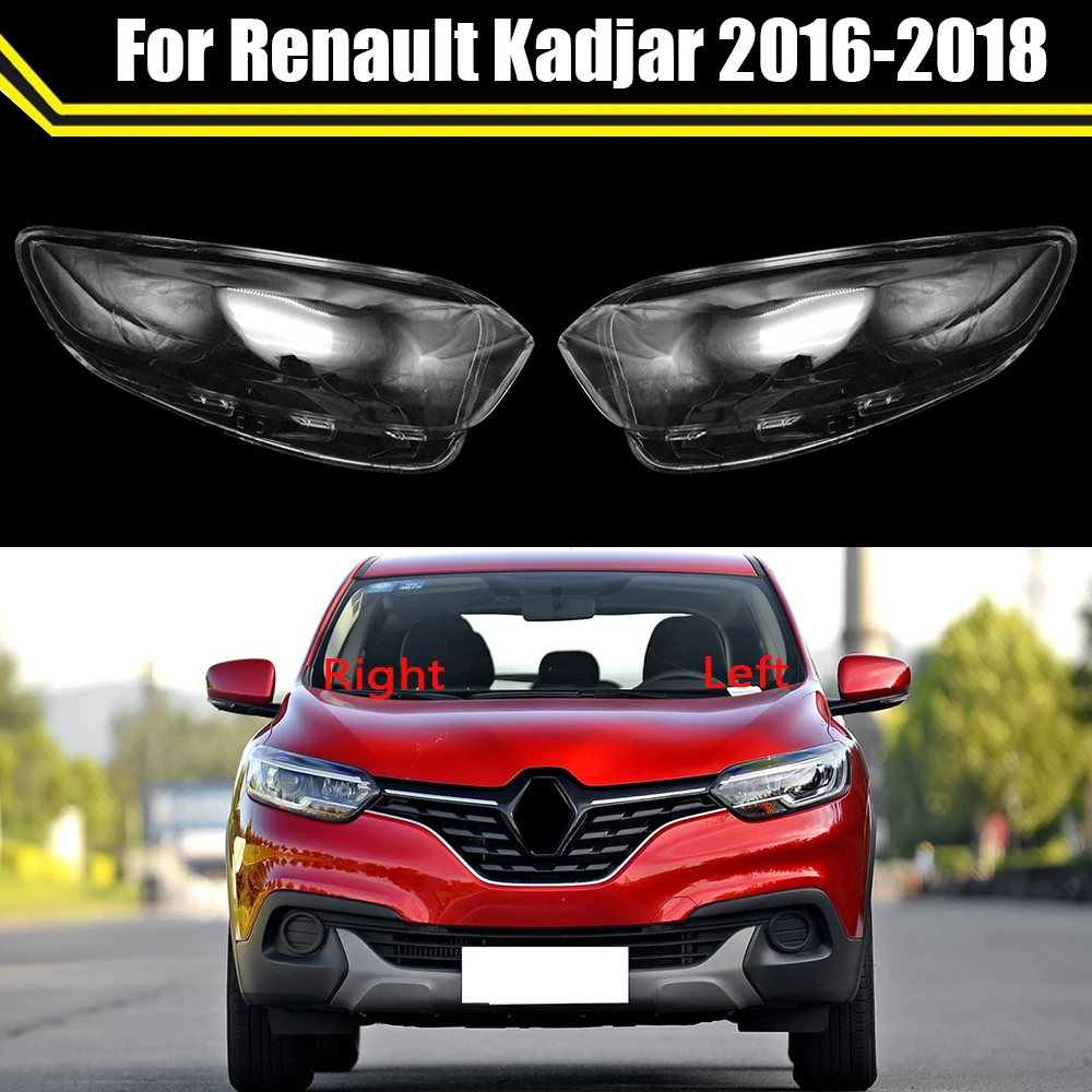 Auto Front Scheinwerfer Abdeckung Für Renault Kadjar 2016 2017 2018 Scheinwerfer Transparent Lampenschirme Lampe Licht Fall Objektiv Glas Shell