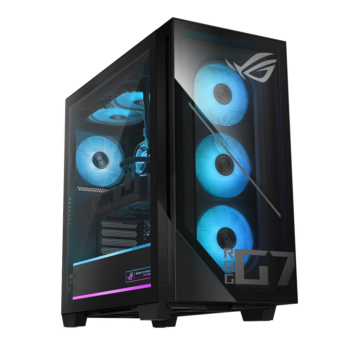 ASUS ROG G700 G700TF-07265F352W Intel Core Ultra 7 265F 64 GB DDR5-SDRAM 2 TB SSD NVIDIA GeForce RTX 5070 Ti Windows 11 Home Tower PC Schwarz Image