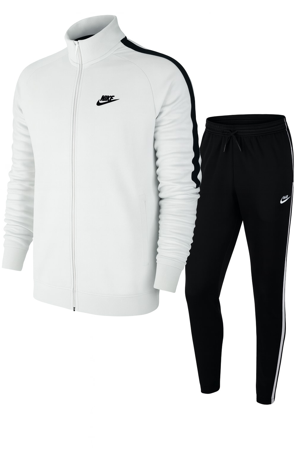 Nike Mens White Tribute Poly Collar Tracksuit - Size Large | Nike Sale | Discount Designer Brands