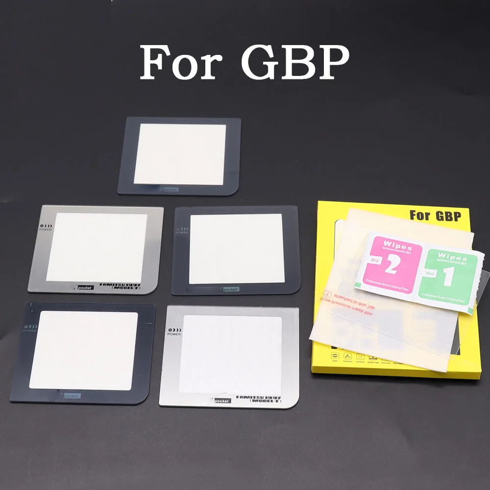 1Set LCD Bildschirm Objektiv Abdeckung für GameBoy Pocket GBP Kunststoff Glas Bildschirm Frontplatte PET Schutz Filme Set Ersatz zubehör Image
