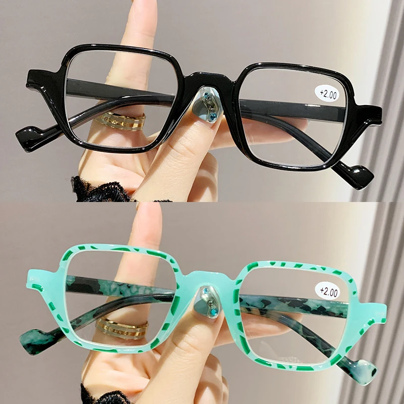 Konkav geformte Lesebrille, AC-Brillengläser, Anti-Blaulicht, visuelle Repräsentation der Realität, Metallscharniere sind robuster Image
