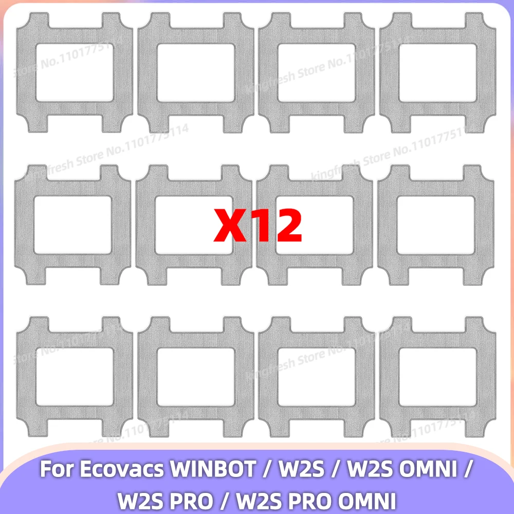 Kompatibel für Ecovacs WINBOOT W2S PRO / W2S / W2S OMNI / W2S PRO OMNI, Staubsaugerteile sowie Wischpads und Wischtücher Image