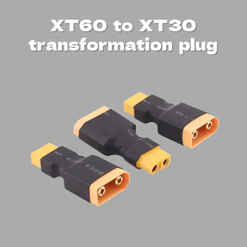 1/5 Stück Lithium-Batterie-Adapter XT60 auf XT30, Stecker auf Buchse, Buchse auf Buchse, Drohnen-Batterie-Konvertierungsadapter Image