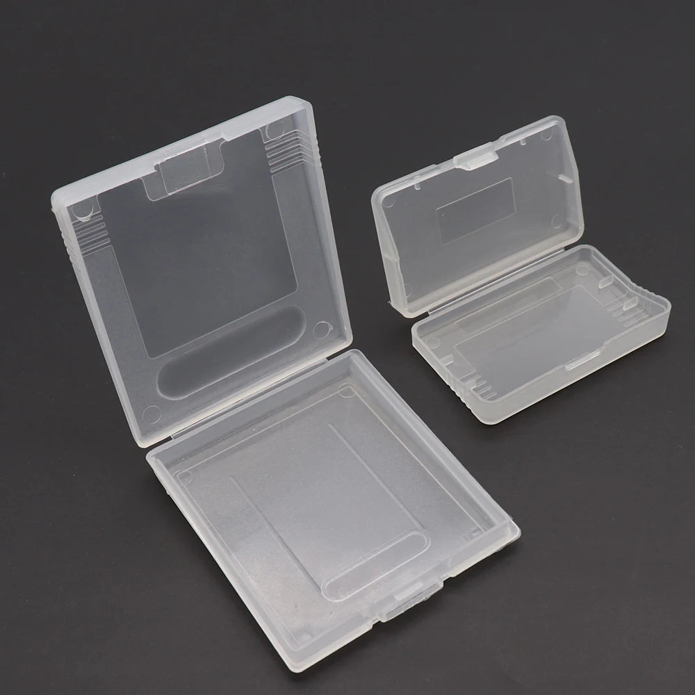 5 Stück transparente Spielkassettenhülle für Gameboy Advance GBA GBC GBP, staubdichte Kunststoffbox-Abdeckung für Gameboy Color Pocket Image