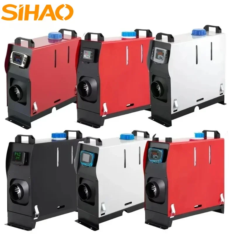 SIHAO Chauffage à air diesel, chauffage de stationnement 5/8KW 12V, mini chauffage de camion, trou de sortie unique, télécommande, chauffage diesel à chauffage rapide