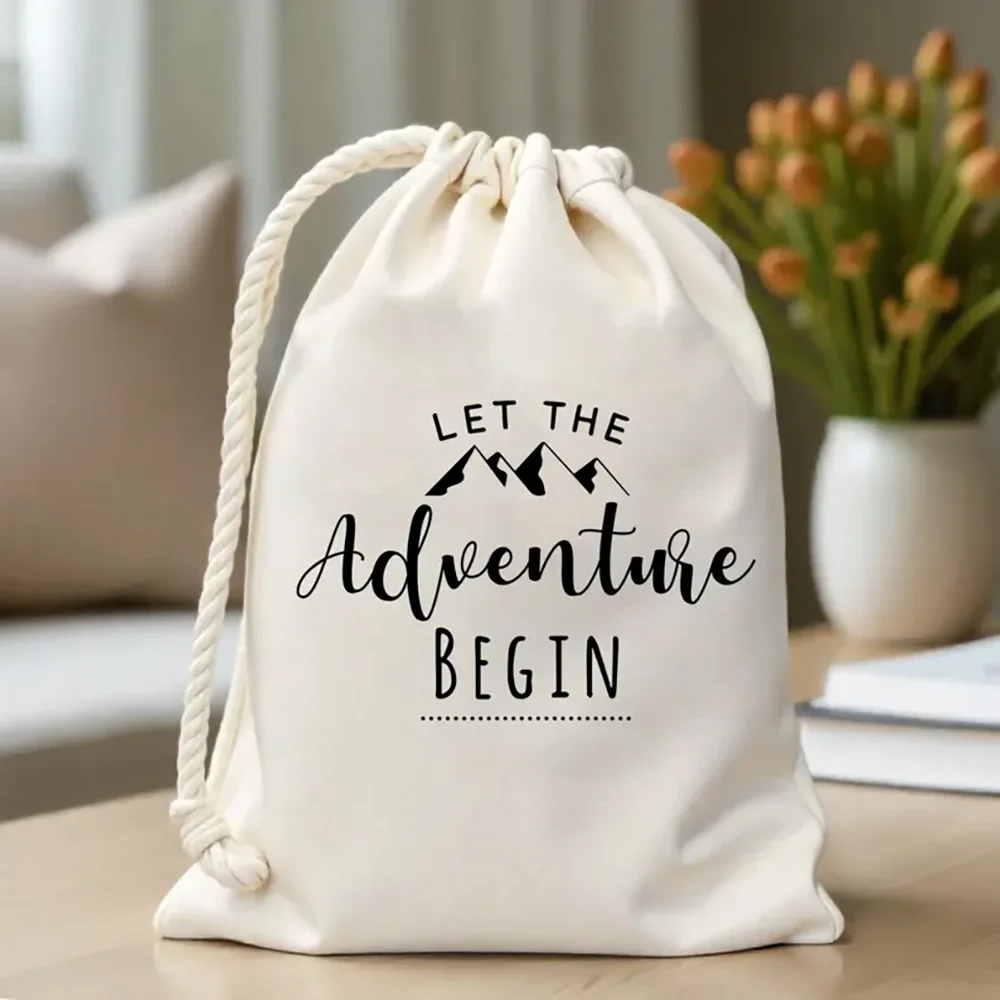 5 Stück „Let The Adventure Begin“-Abenteuer-Partygeschenktüte, Berg, Camping, Ziel, Hochzeit, Bachelorette, Geburtstag, Dekorationszubehör Image