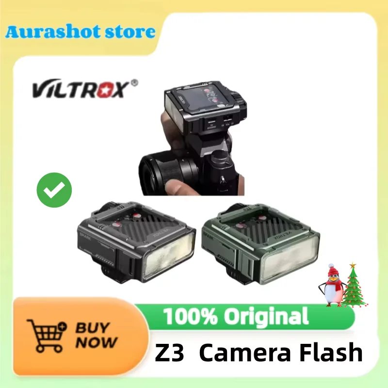 VILTROX Spark Z3 auf Kamerablitz Speedlite mit TTL GN16 6500K Blitzgerät für Nikon Sony Fujifilm Canon DSLR-Kamera Image
