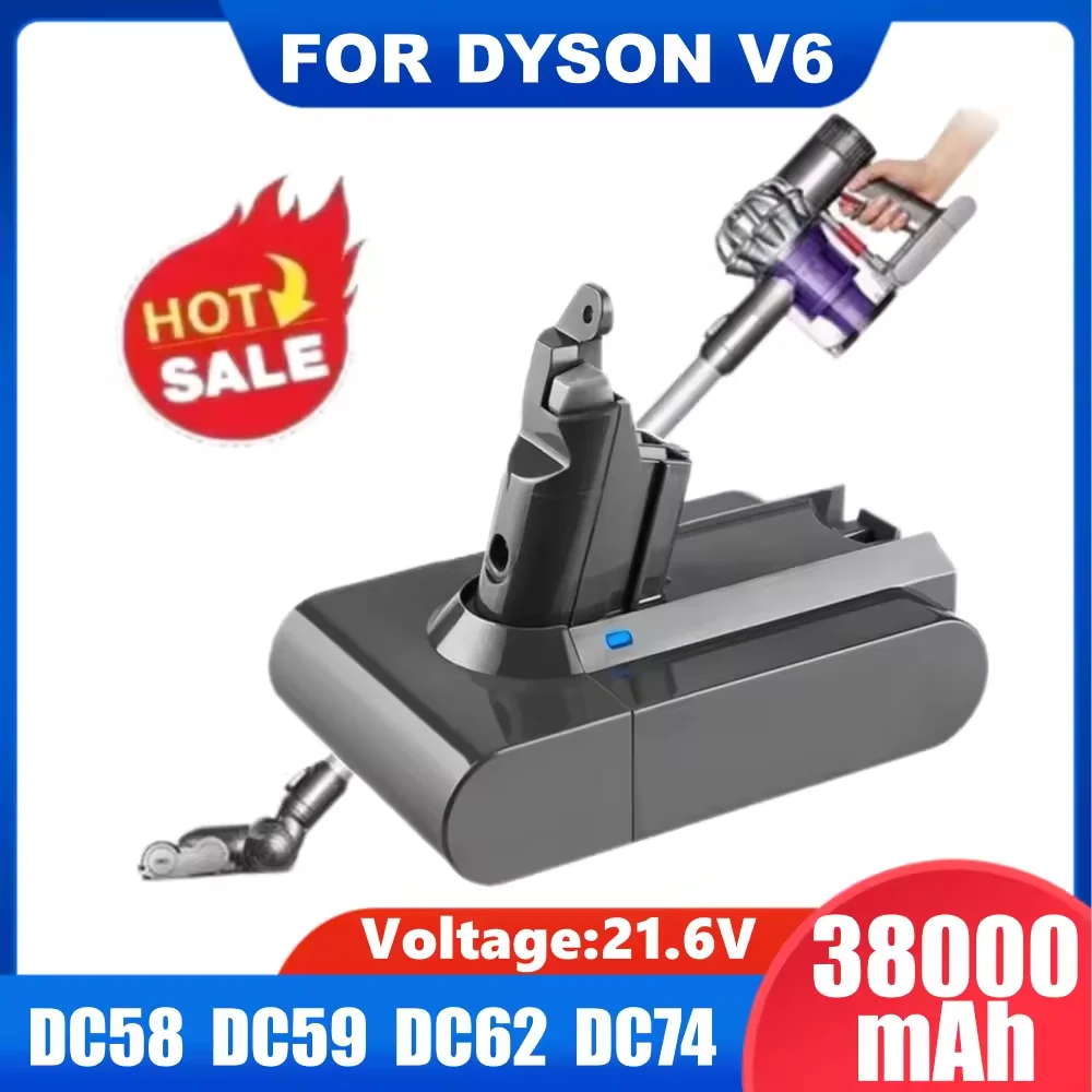V6 Akku 21,6 V 12800 mAh für Dyson V6 Staubsauger DC58 DC59 DC62 650 770 880 SV03 SV04 SV05 SV06 SV07 SV09 Image