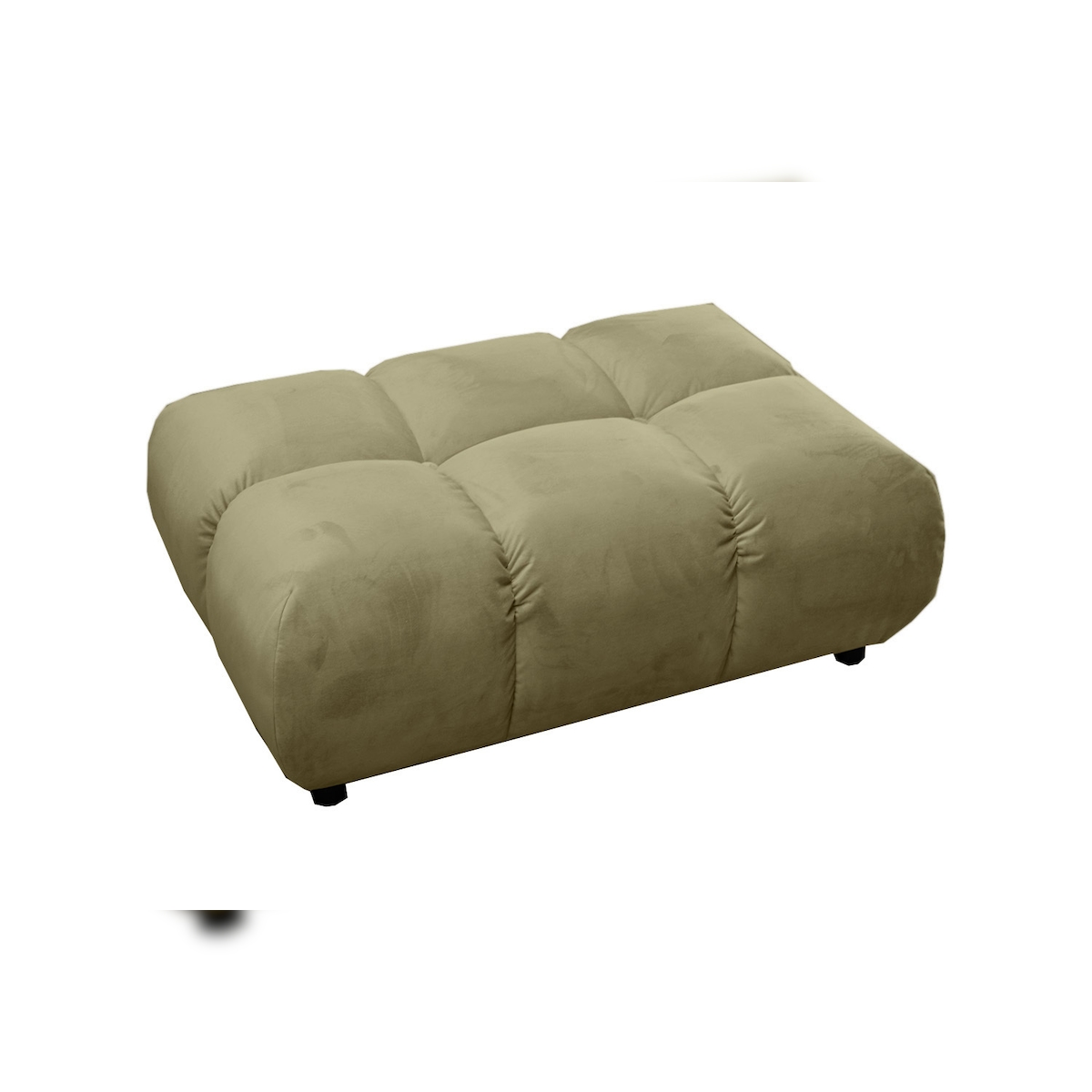 KAWOLA Polsterhocker VIVIEN Hockerbank Velvet oliv Image