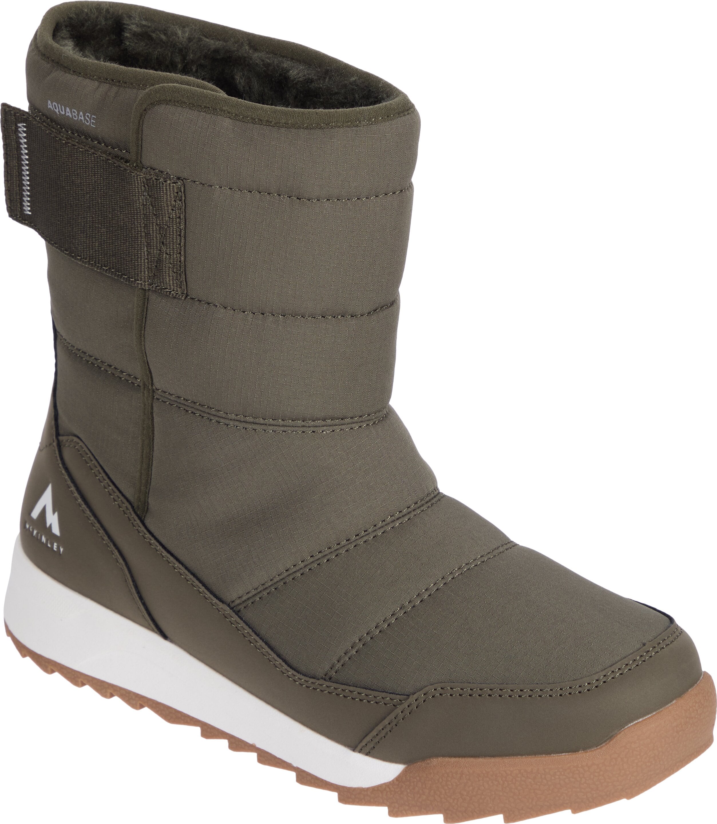 Winterstiefel MCKINLEY "DA.-APRÈS-STIEFEL REGINA II AQB W", Damen, Gr. 40, olive schwarz, weiß, Synthetik, Schuhe Winterstiefel, Winterschuhe, Winterboots, Snowboots, wasserabweisend