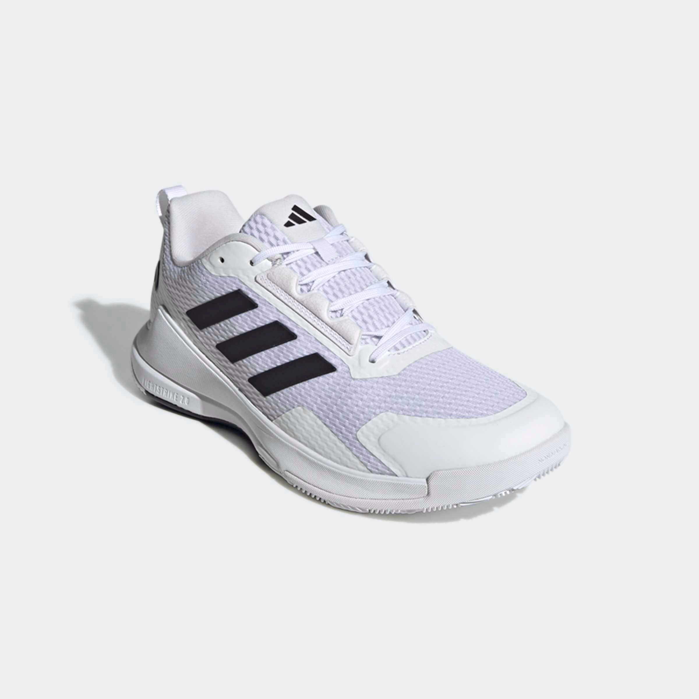 Hallenschuh ADIDAS PERFORMANCE "NOVAFLIGHT 2 INDOOR", Damen, Gr. 47, ftwwht, cschwarz, ftwwht, Synthetik, Textil, Schuhe Hallenschuh