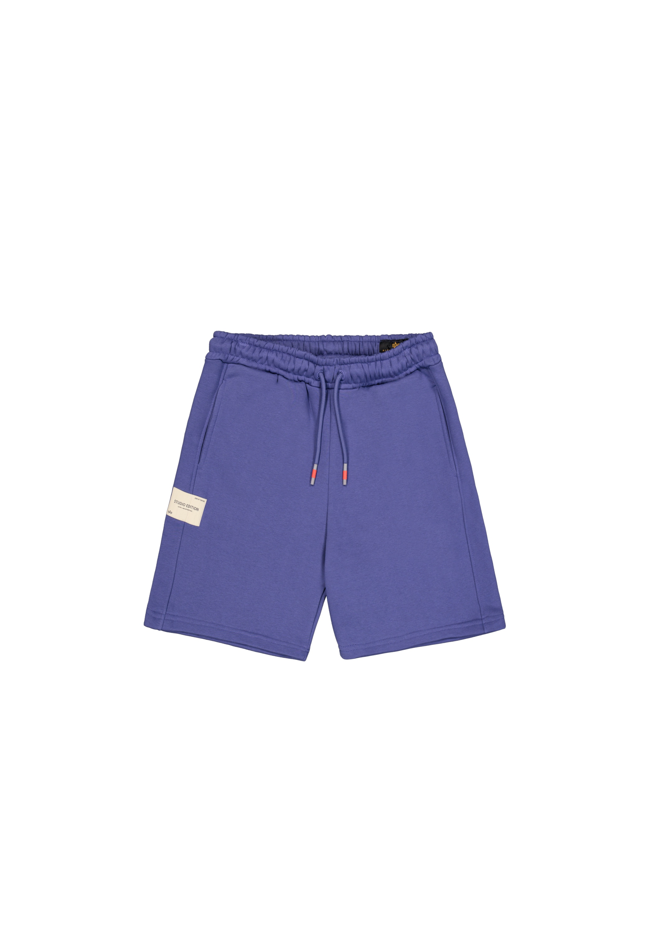Shorts ALPHA INDUSTRIES "Studio Edition Shorts", Herren, Gr. S, Normalgrößen, lila (night lila), Obermaterial: 80% Baumwolle, 20% Polyester, Hosen Shorts Image