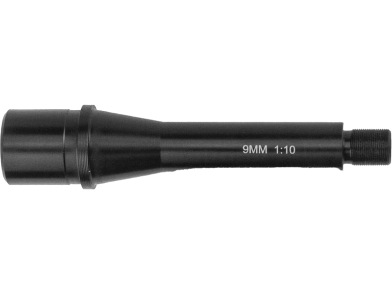 FM Products Mike-9 Ultralight AR-15 9mm Luger Threaded Rifle Barrel 5 inch 1-10 Twist 1/2x28 Salt Bath Nitride Black MIKE-9-5.0BRL-UL