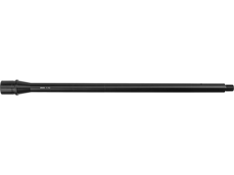 FM Products Mike-9 Ultralight AR-15 9mm Luger Threaded Rifle Barrel 16 inch 1-10 Twist 1/2x28 Salt Bath Nitride Black MIKE-9-16.0BRL-UL