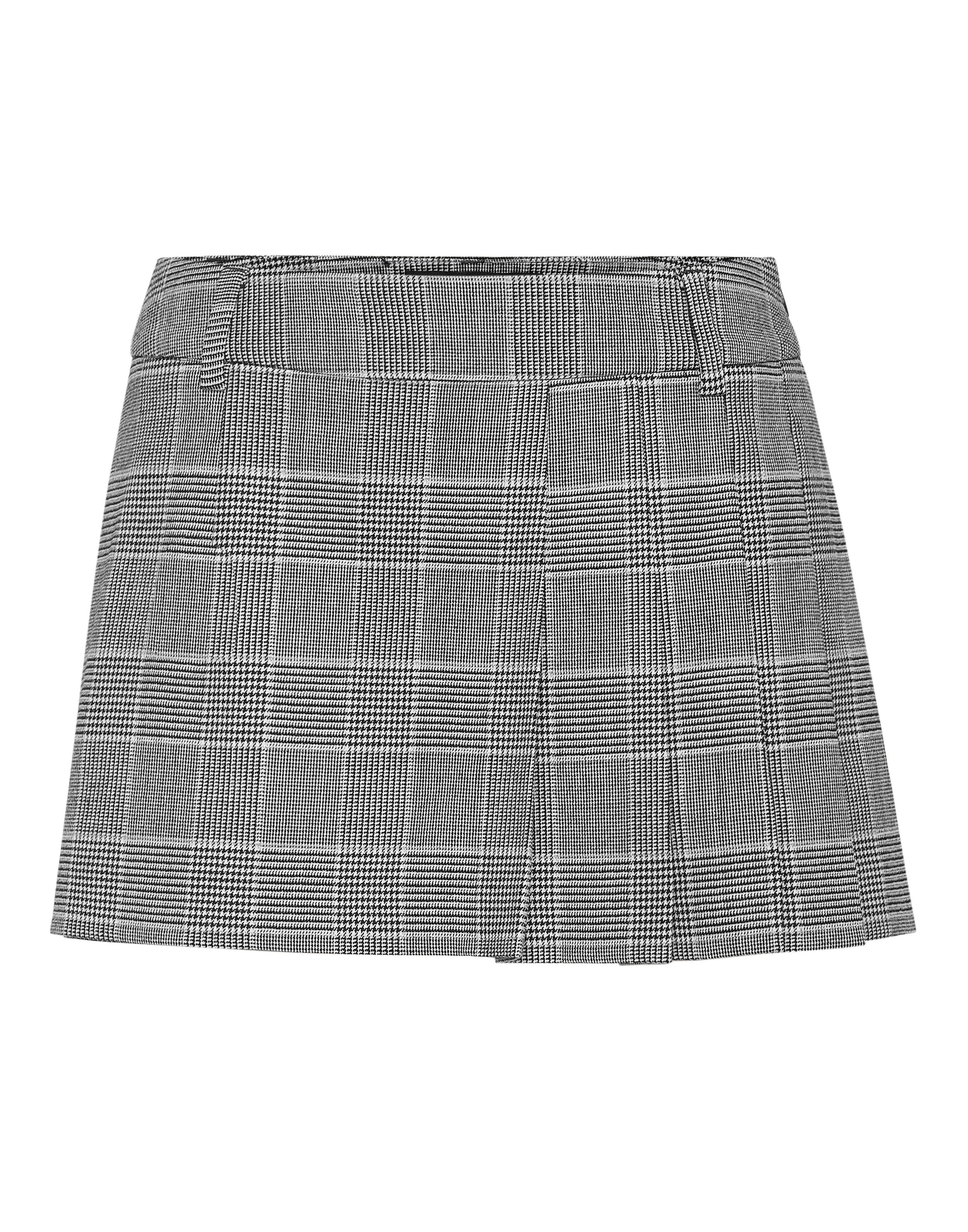 Pleated Short Skirt Prince Of Wales Image