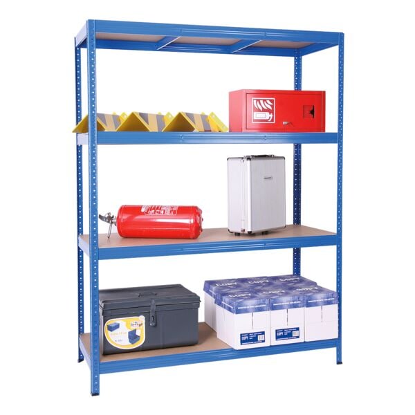 SZ Metall Weitspannregal 240x150x80 cm blau, 150x240x80 cm Image