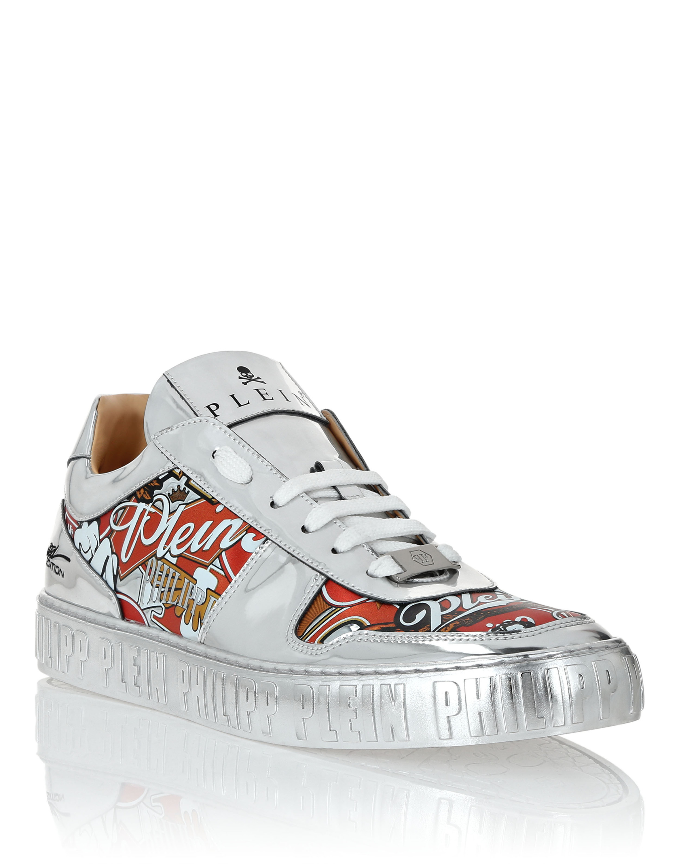 Mirror Leather Low Top Sneakers Golden Eagle Image