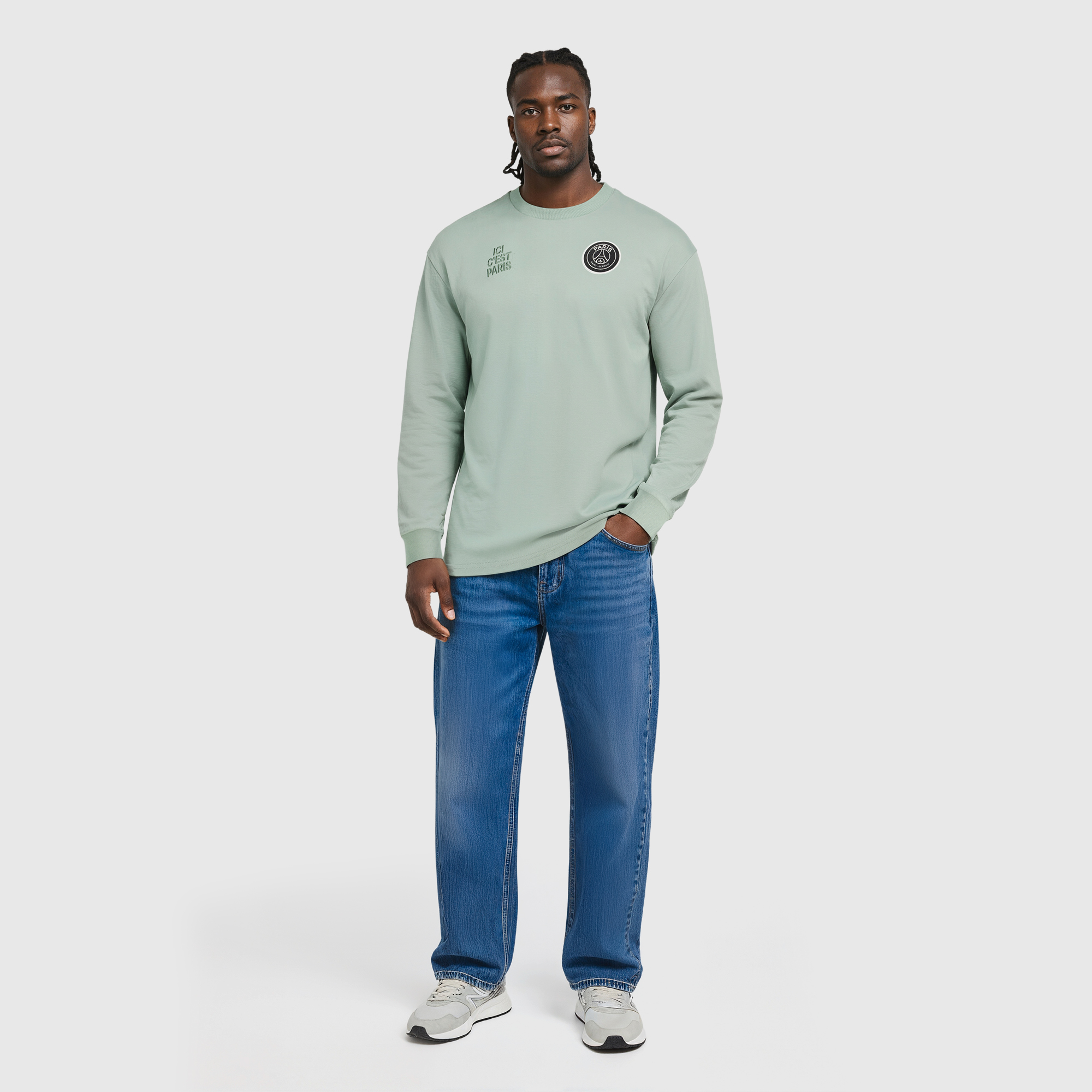 PSG Elements Superweiches T-Shirt mit Langarm – Salbei Image