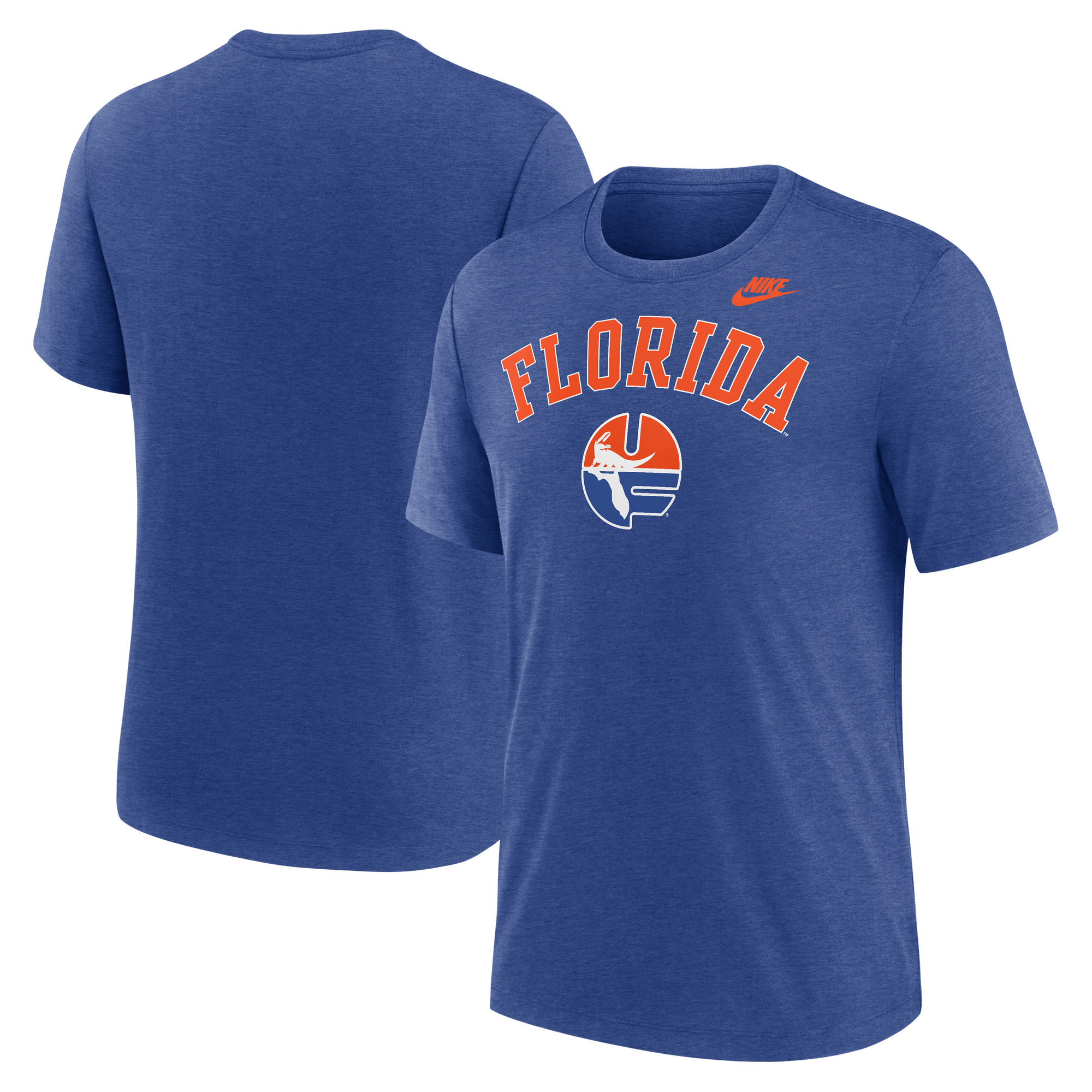 Nike Heather Royal Florida Gators Legacy Arch Tri-Blend T-Shirt für Herren Image