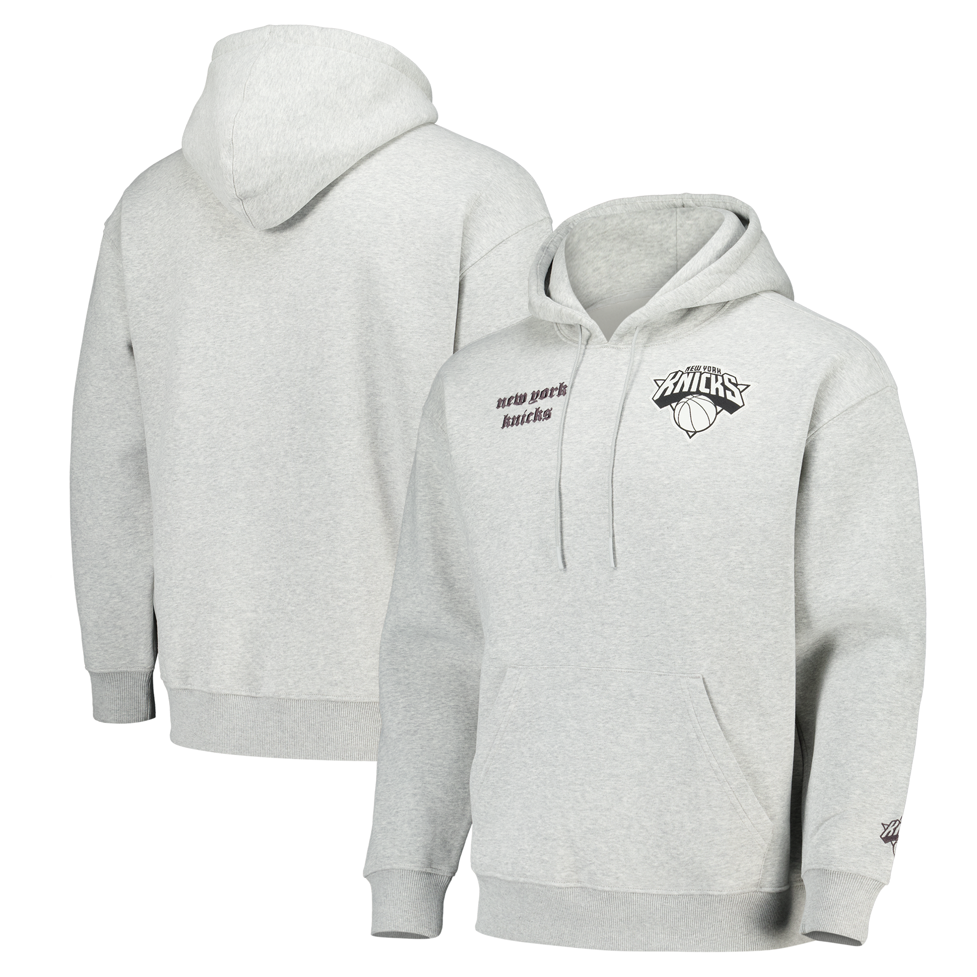 New York Knicks Elements Super Soft Fleece Pullover Hoodie – Steel Heather – Herren