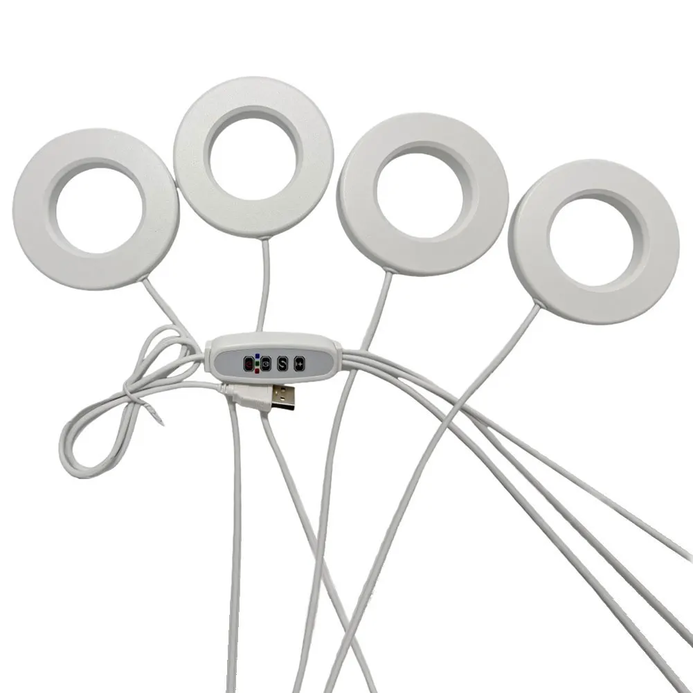 Vollspektrum-Deckenwachstumslicht, 3/9/12 Stunden, Timer, Pflanzenwachstumslampe, 4 dimmbare Stufen unter dem Schrank, Pflanzenlampe für Zimmerpflanzen