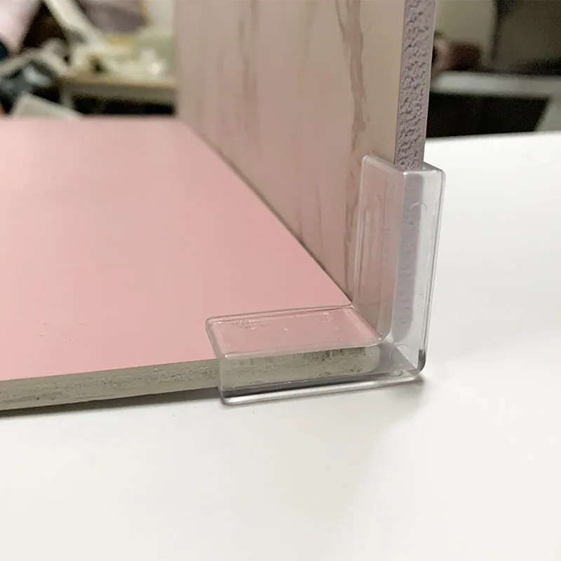 6 Stück 4 x 4 cm Kunststoff-Hintergrundschnalle – transparente, unsichtbare Schnallen-Requisiten für Fotostudio-Fotohintergrund Image