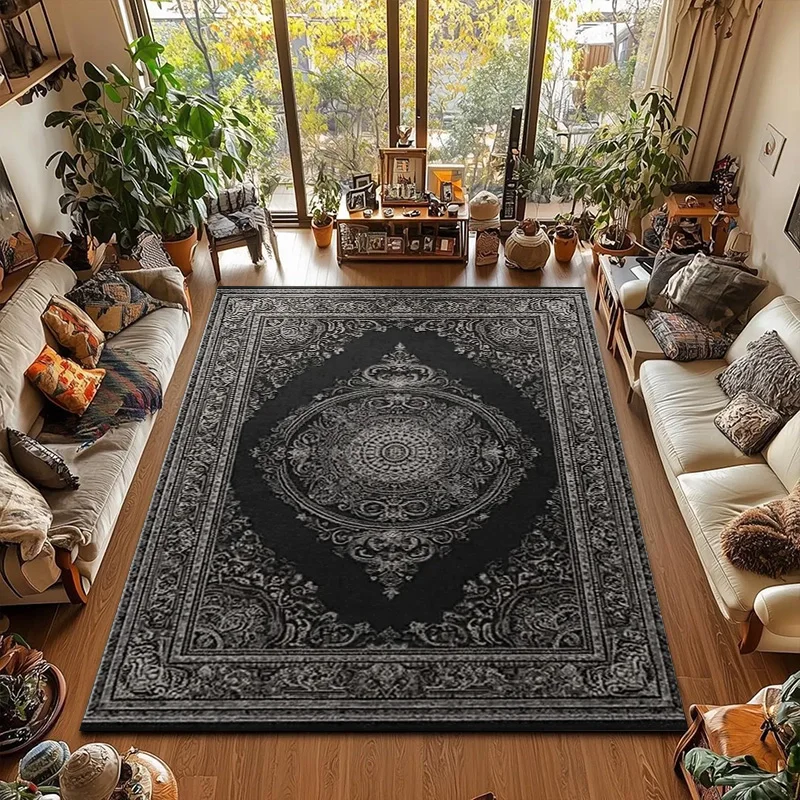 RAKKS Retro Persische Geometrische Muster Hause Badezimmer Boden Matte Wohnzimmer Große Teppich Esszimmer Studie Sofa Nachttisch Teppich. Image