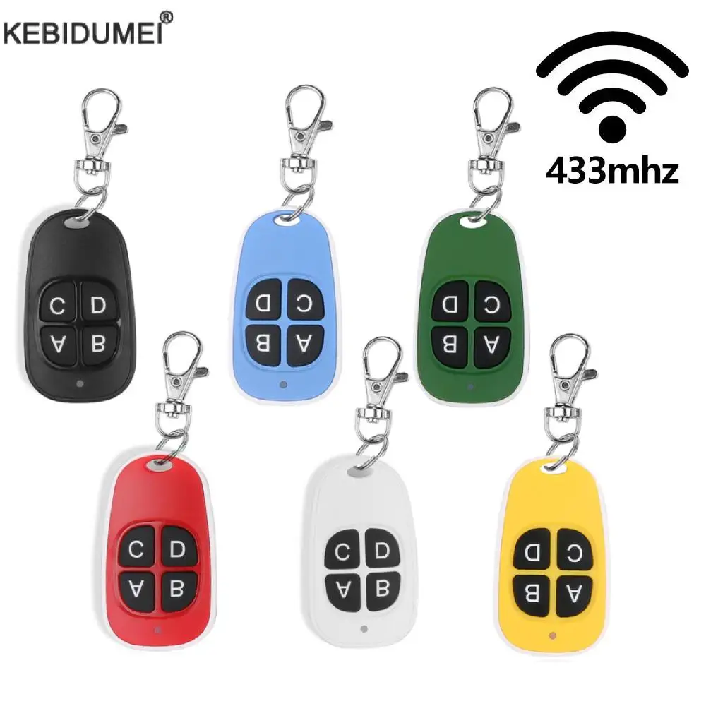 433 MHz Auto Copy Fernbedienung 4 Tasten Elektrischer Garagentoröffner Fernbedienung Duplikator Klonen Code Sender Image
