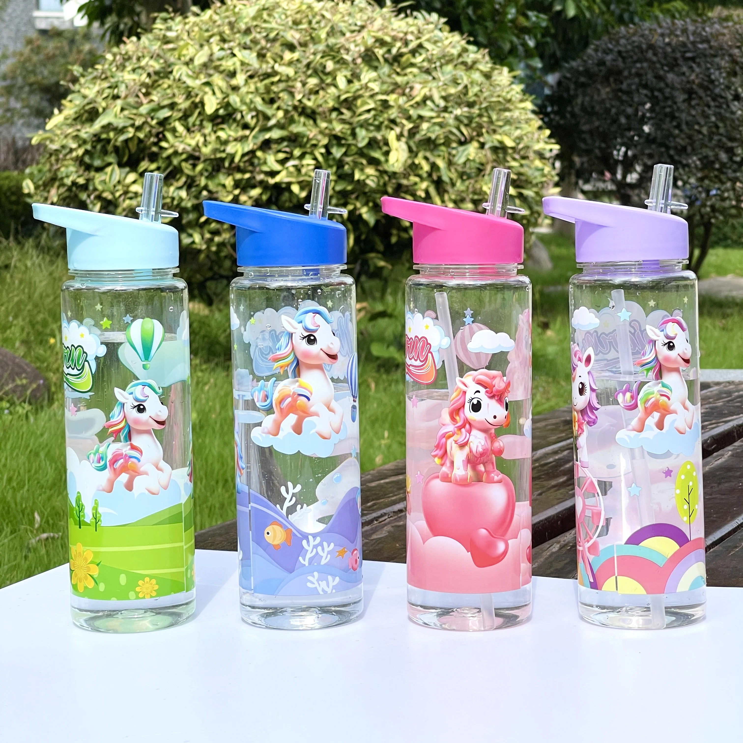 Auslaufsichere Sportflasche mit Verschluss – sichere Abdichtung, tragbar für Reisen, Wandern, Campingausflüge (800 ml) Image