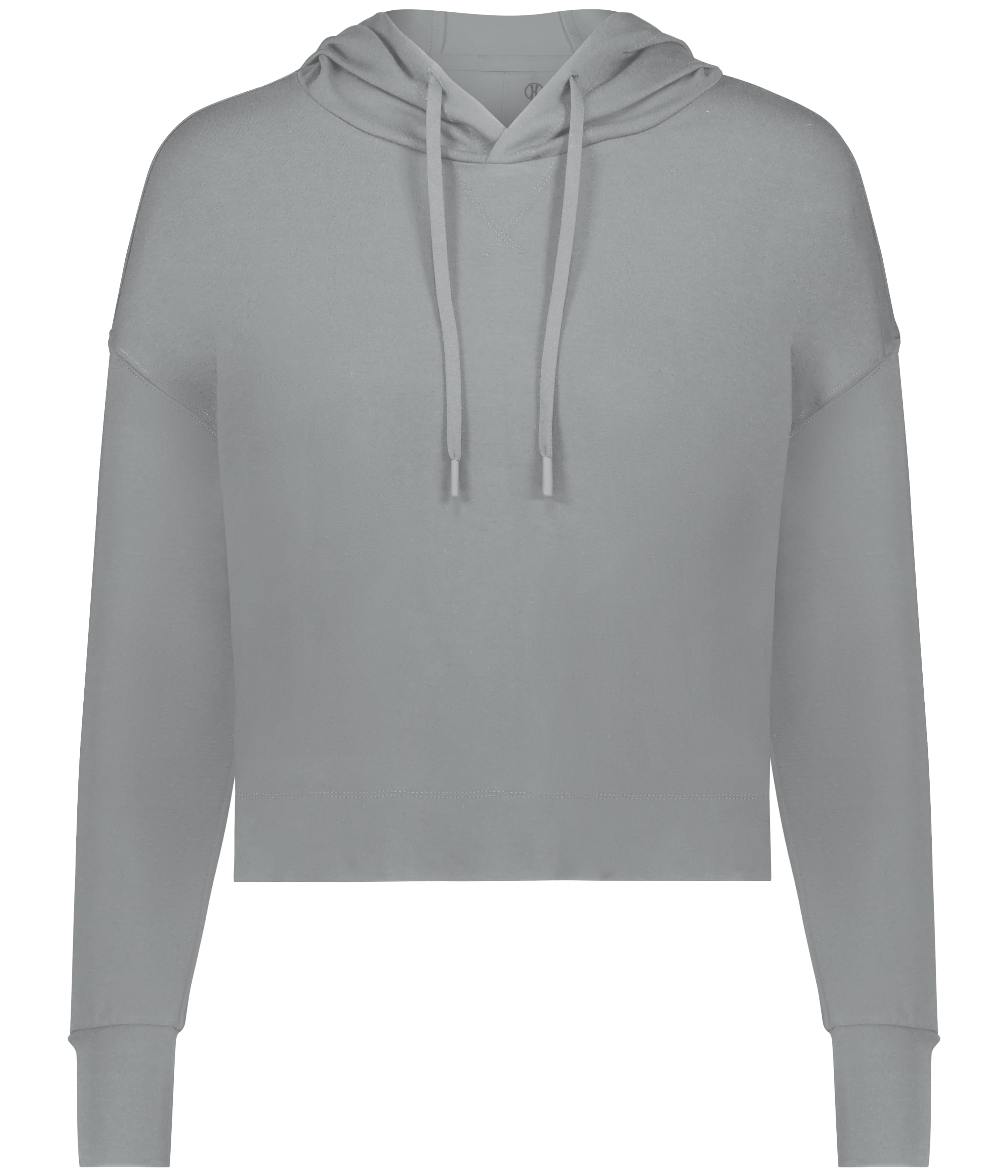 Holloway 223493 GIRLS EFFORTLESS HOODIE in Pewter size XS | Polyester Blend